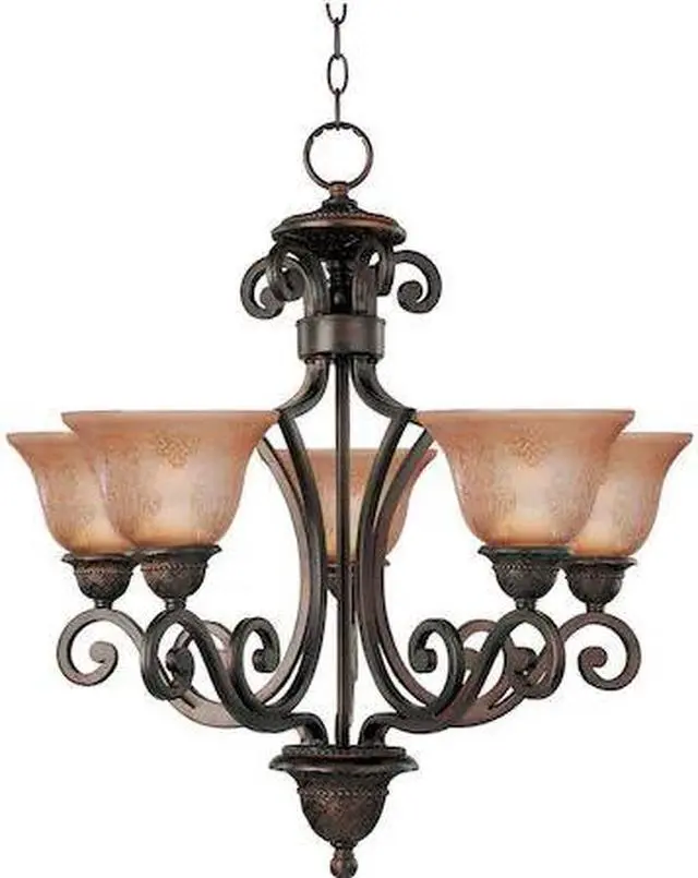 Main image of MAXIM 11244SAOI Symphony 5-Light 26" Wide Oil Rubbed Bronze Chandelier