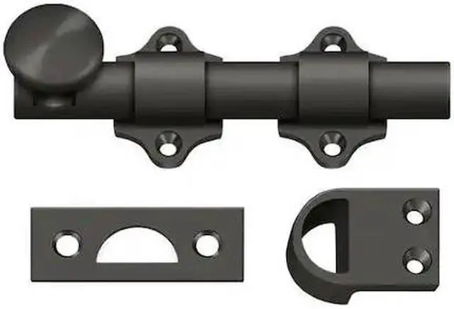Main image of 4 in. Heavy Duty Dutch Door Bolt (Oil Rubbed Bronze)