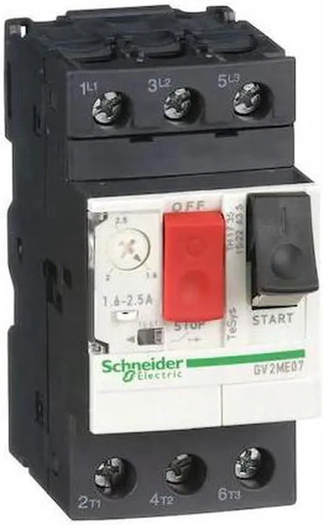 Main image of SCHNEIDER ELECTRIC GV2ME07 Manual Motor Starter, Not Applicable, 3 P, 3 Phase,