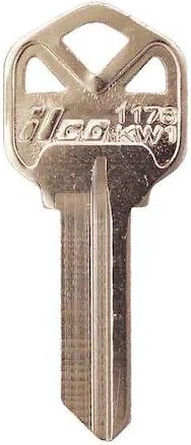 Main image of KABA ILCO 1176-KW1 Key Blank,Brass,Type KW1,PK10
