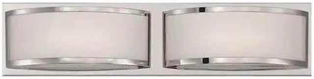 Main image of NUVO 62-312 Mercer LED Wall Sconce Polished Nickel, Height: 4-1/8"