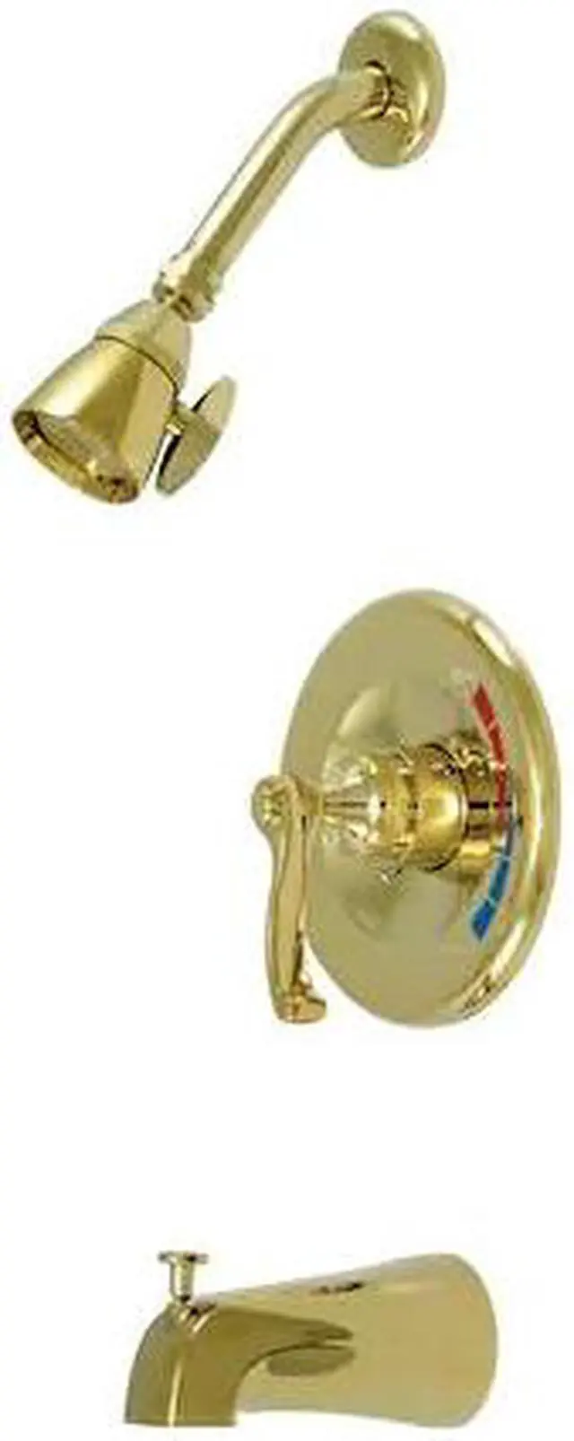 Alt view image 3 of 4 - Kingston Brass KB863.FLT Royale Pressure Balanced Valve Trim with Metal Lever Ha