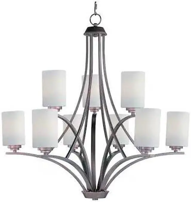 Main image of MAXIM 20036SWOI Deven 9-Light 32" Wide Oil Rubbed Bronze Chandelier