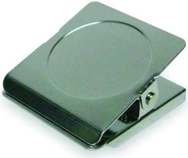 Main image of ZORO SELECT 2WFW5 Magnetic Clip,1-3/4 In,Metal,Silver,PK2