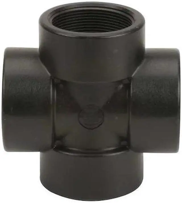 Main image of ZORO SELECT CR200 Cross, Polypropylene, 2", Schedule 80, 300 psi Max Pressure
