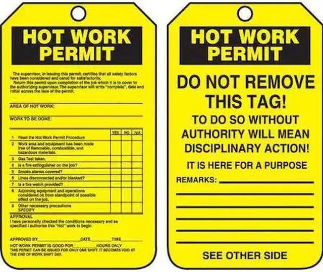 Main image of ACCUFORM TCS361PTP Permit Tag,5-3/4 x 3-1/4,PK25