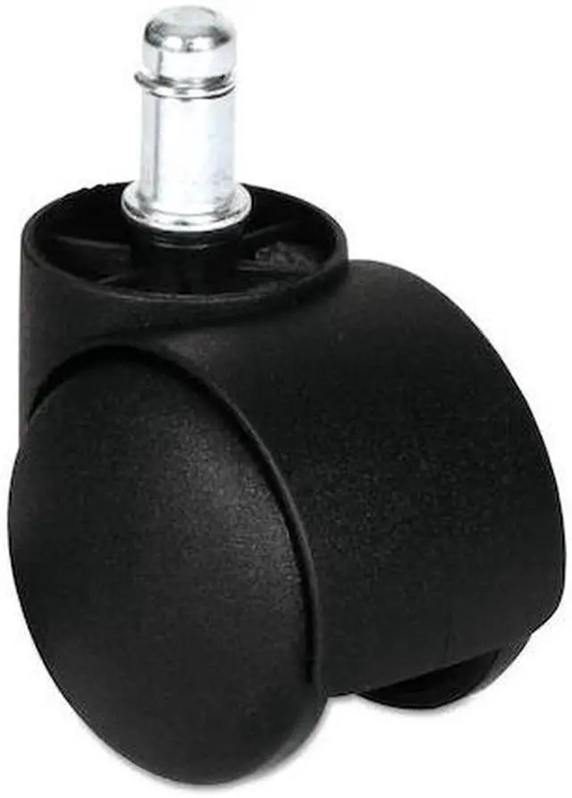 Alt view image 6 of 13 - Alera Dual Wheel Hooded Casters B Stem 1 1/2" Caster Black CASTERHT1
