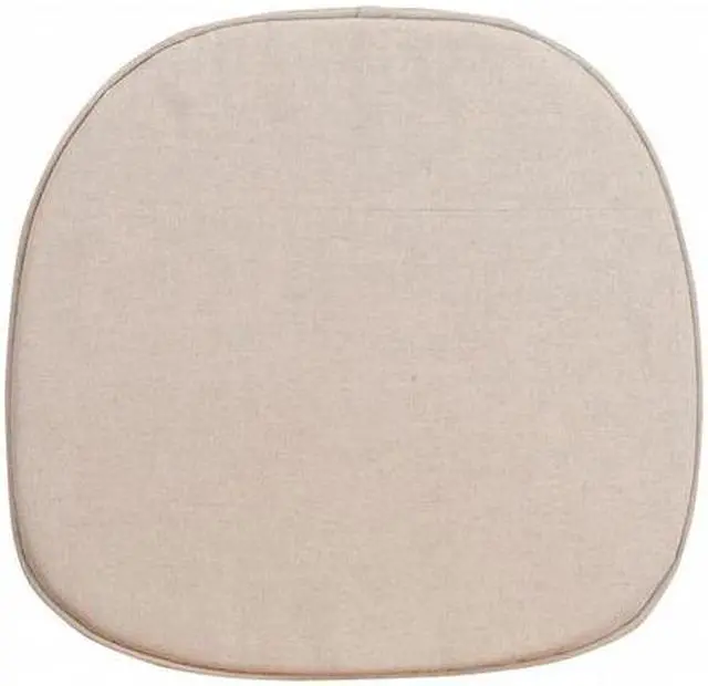 Alt view image 3 of 6 - Cross Back Barstool Burlap Cushion
