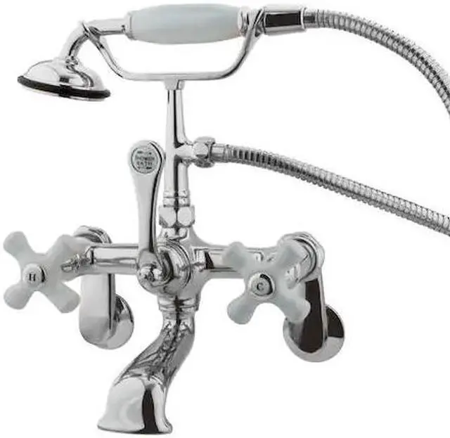 Alt view image 7 of 8 - LEG TUB FILLER W/HANDSHOWER,CP (1)CCCX1H (1)CCCX1C