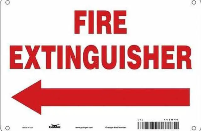 Main image of CONDOR 469W40 Safety Sign,10" W,7" H,0.032" Thickness