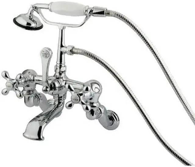 Alt view image 2 of 4 - Kingston Brass Cc464T1 Clawfoot Tub Filler With Hand Shower - Polished Chrome Finish