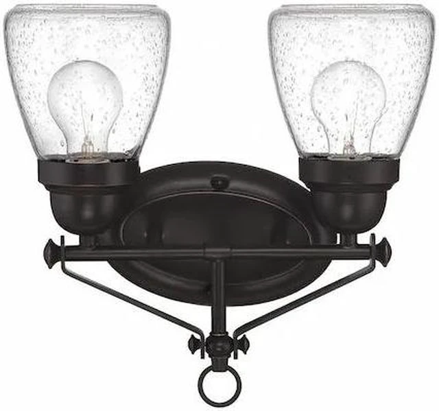 Alt view image 2 of 2 - Nuvo Lighting 60/5542 Two Light Fixture Vanity, Bronze/Dark