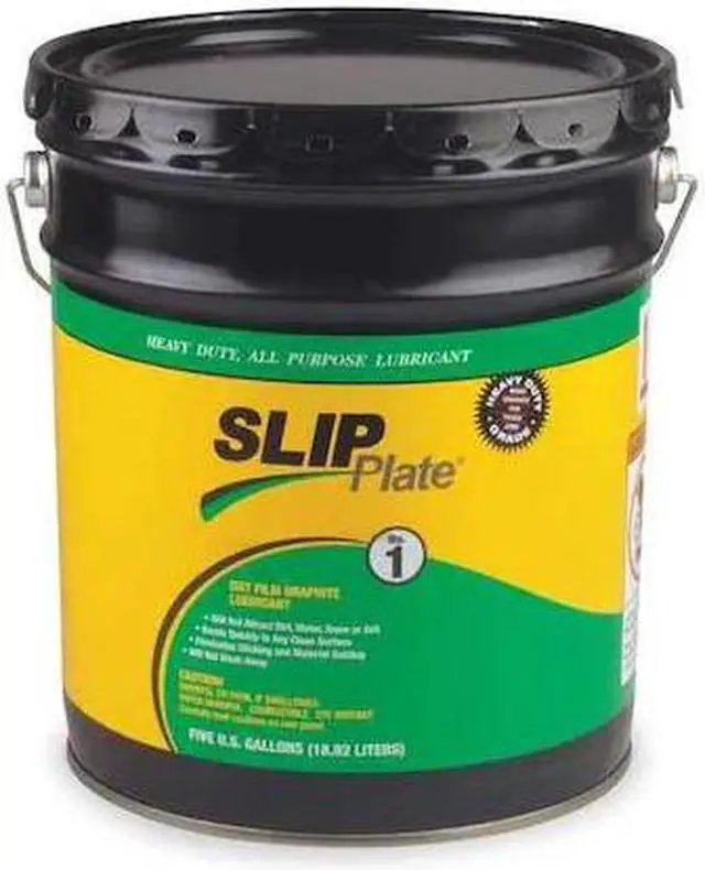 Alt view image 3 of 3 - SLIP PLATE SLIP1-5GB Dry Film Lubricant, 5 gal., Pail, Mineral Spirits, Black