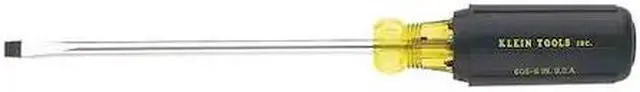Main image of KLEIN TOOLS 605-10 General Purpose Slotted Screwdriver 1/4 in Round