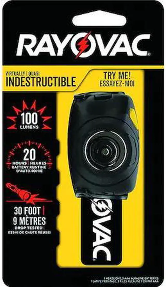 Alt view image 7 of 11 - RAYOVAC DIYHL3AAA-BTA Led Headlamp,w/ Cloth Straps