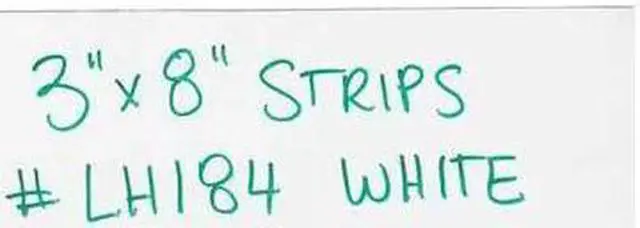 Main image of PARTNERS BRAND LH184 Warehouse Labels, Magnetic Strips, 3" x 8", White, PK25