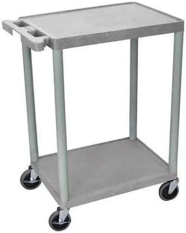 Main image of ZORO SELECT STC22-G Utility Cart with Lipped Plastic Shelves, 300 lb Load