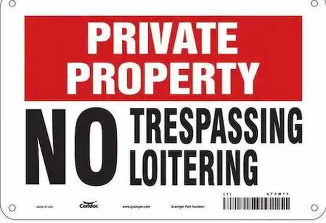 Main image of CONDOR 473M11 Safety Sign, 7 in Height, 10 in Width, Aluminum, Vertical