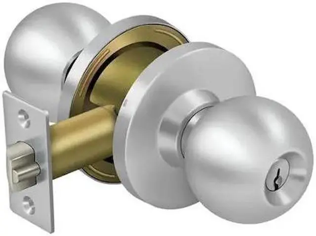 Alt view image 3 of 3 - Deltana CL100EAC-32D Grade 2 Commercial Entry Standard Round Knob, Satin Stainless Steel
