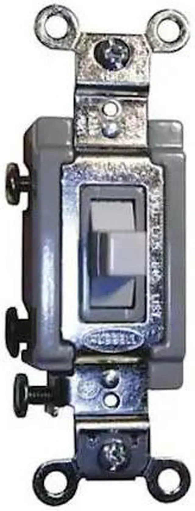 Alt view image 2 of 3 - HUBBELL WIRING DEVICE-KELLEMS HBL1385W Wall Swtch,1-Pole,120/277V,20A,Wht,Toggl