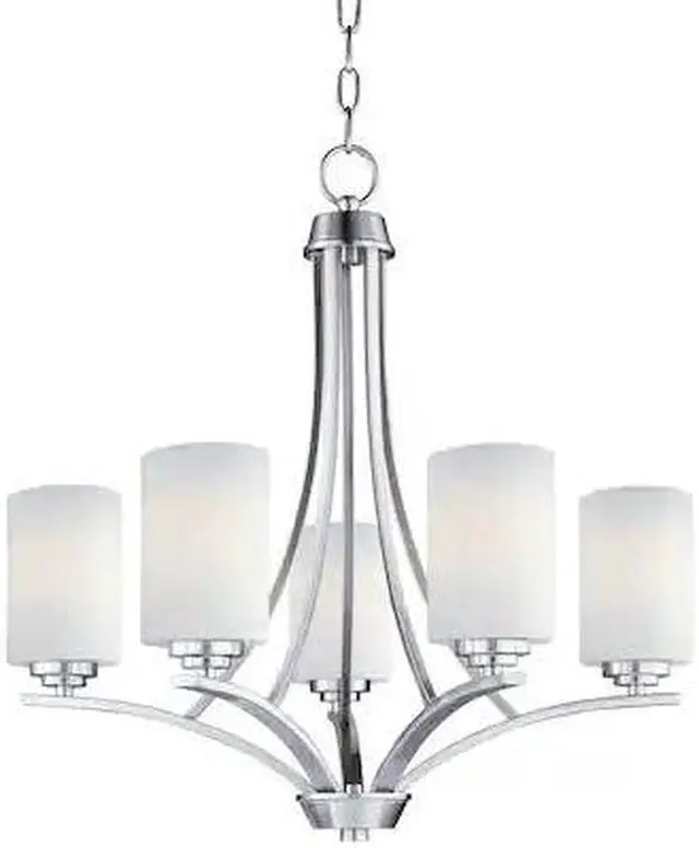 Main image of MAXIM LIGHTING 20035SWSN Deven 5-Light 24" Wide Satin Nickel Chandelier