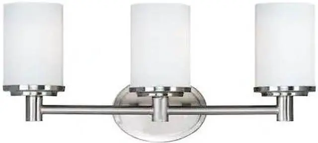 Main image of MAXIM LIGHTING 9053SWSN Cylinder 3-Light 20.5" Wide Satin Nickel Vanity Light