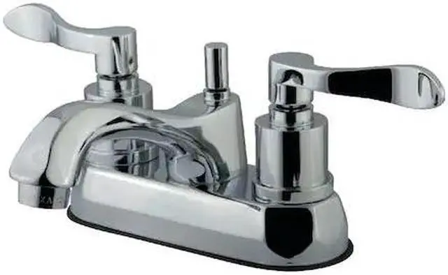 Alt view image 2 of 2 - Kingston Brass KS4261DFL 4 in. Centerset Bathroom Faucet, Polished Chrome
