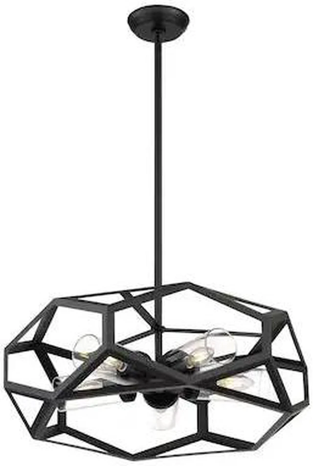 Main image of NUVO 60/7304 Fixture, Chandelier, 5-Lght, Incndscnt, 60W, 120V, Type B,