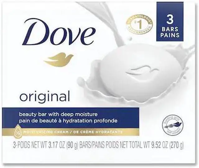 Main image of Dove 04090CT Bar Soap, Light Scent, 3.17 oz, 12/Carton
