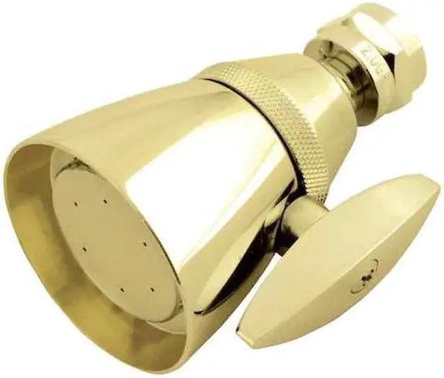 Alt view image 5 of 7 - Kingston Brass K132A2 2-.25 Inch Diameter Brass Shower Head - Polished Brass