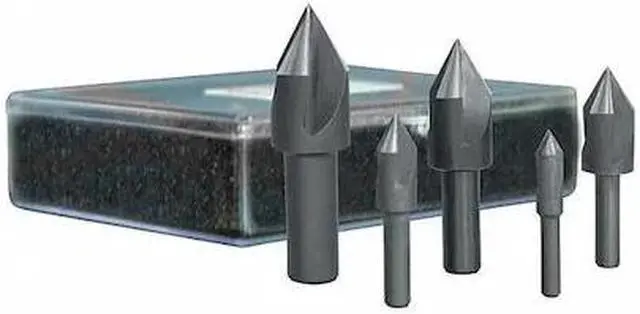 Main image of CLEVELAND C00972 Countersink Set,1/4",3/4",8" L,HSS