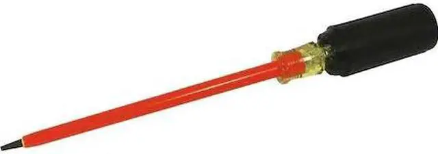 Main image of GRAY TOOLS 30606-I Electrician's Slotted Screwdriver, 6" Blade L, .028 X 3/16"