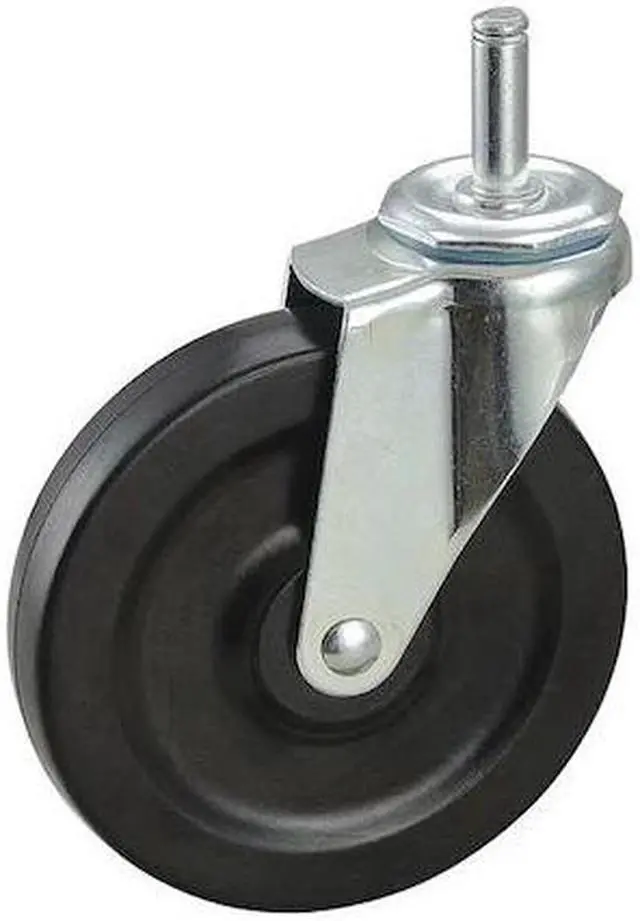Main image of ZORO SELECT 32J994 Swivel Stem Caster,Rubber,5 in.,125 lb.