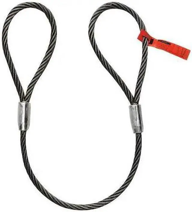 Main image of DAYTON 1DNG1 Sling,Wire Rope,4 ft.