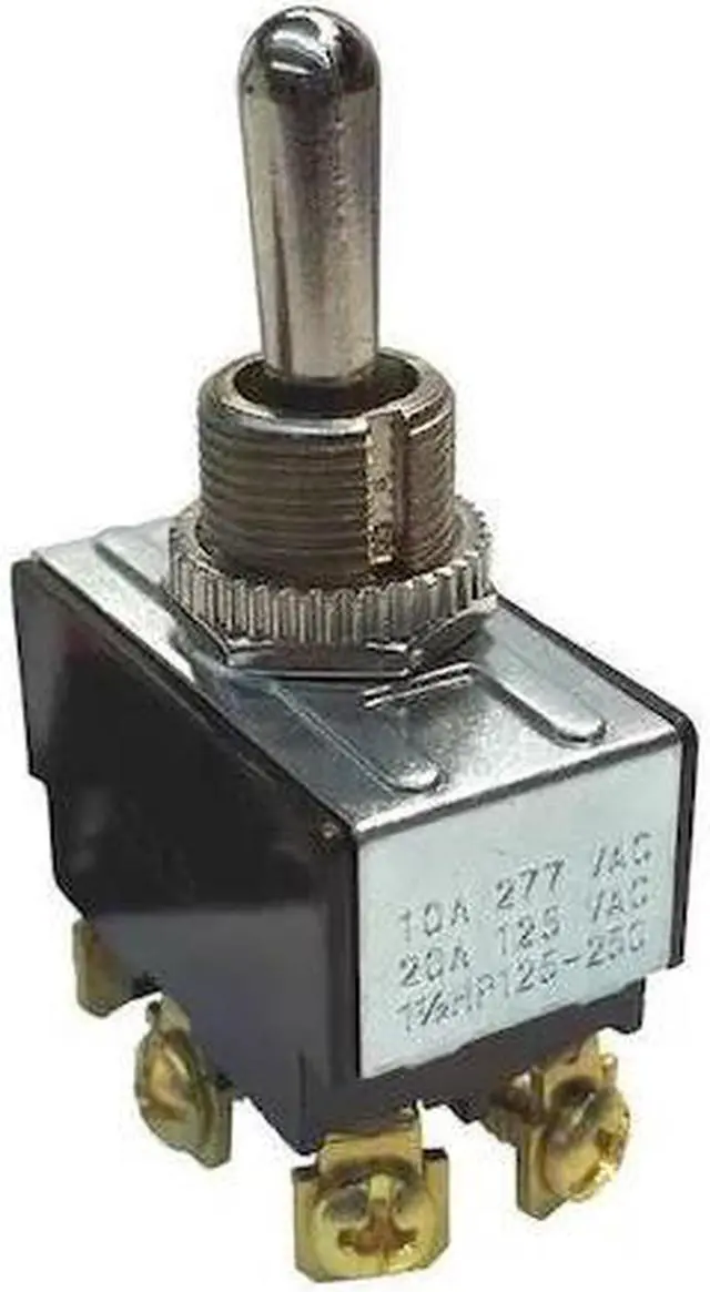 Alt view image 7 of 7 - Gardner Bender Heavy-Duty DPDT 6-Screw Toggle Switch GSW-16