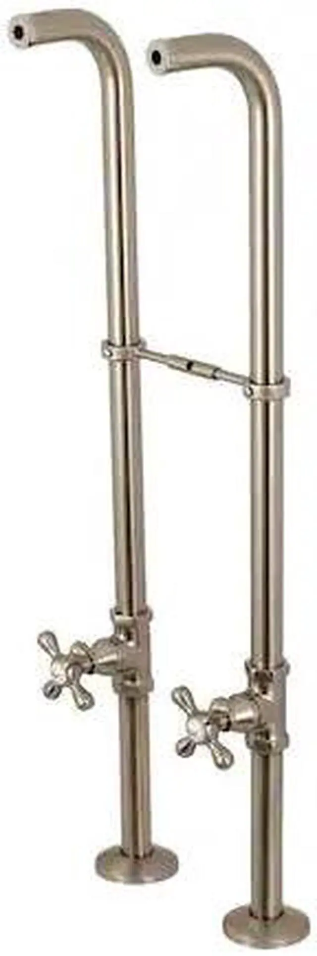 Main image of KINGSTON BRASS CC266S8AX Freestanding Supply Line Package, Brushed Nickel