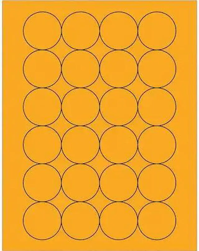 Main image of TAPE LOGIC LL196OR Tape Logic® Fluorescent Circle Laser Labels, 1 2/3",