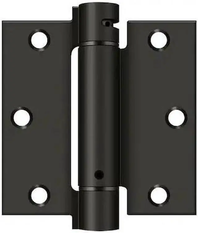 Alt view image 2 of 2 - Deltana DSH35U10B 3.5 x 3.5 in. Spring Hinge Steel - Oil Rubbed Bronze