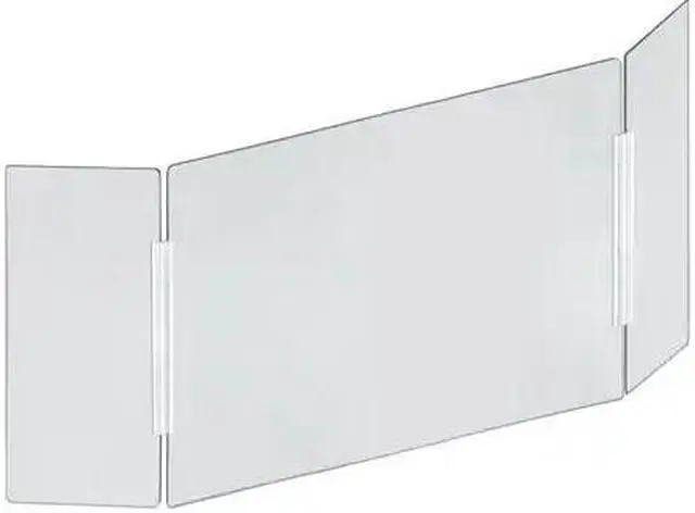 Main image of AZAR DISPLAYS 176196-100 X-Large Tri Fold Clear Acrylic Plexiglass Shield PPE