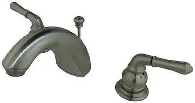 Alt view image 2 of 2 - Kingston Brass FB958 Mini-Widespread Bathroom Faucet, Brushed Nickel
