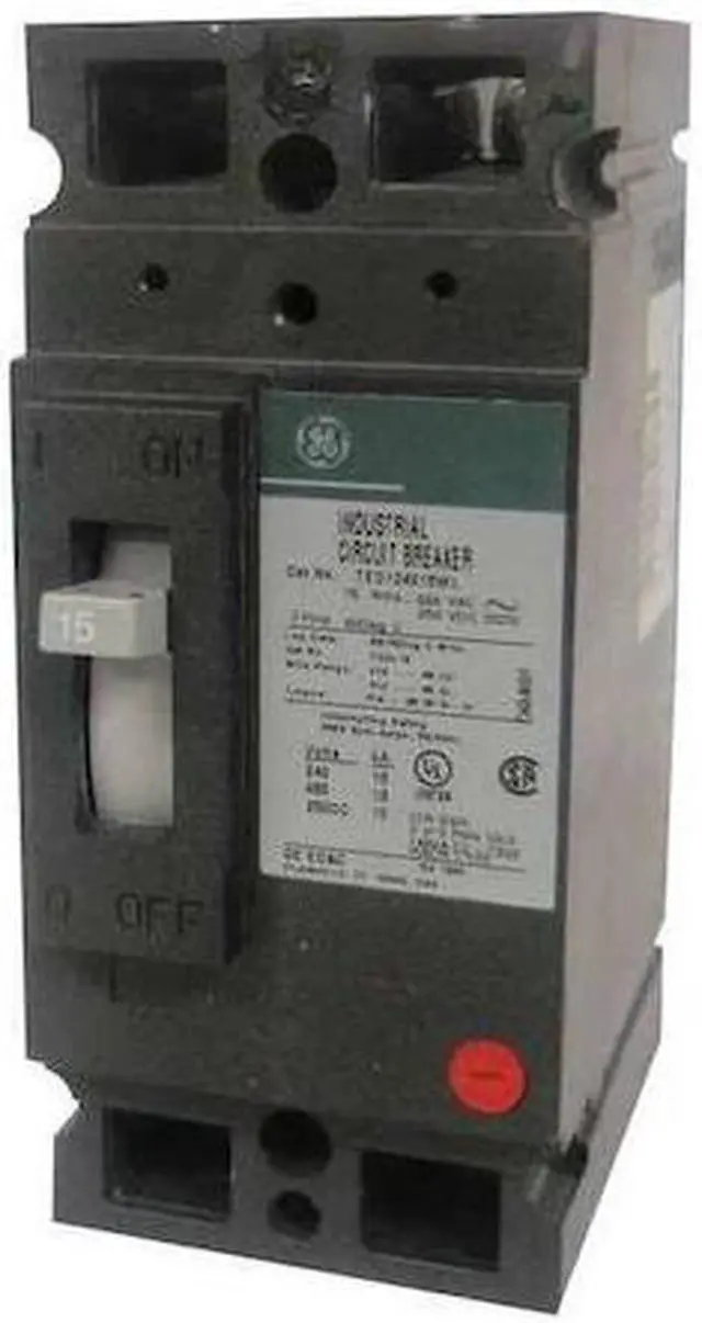 Main image of GE TED124020WL Molded Case Circuit Breaker, TED Series, 20A, 2 Pole, 480V AC,