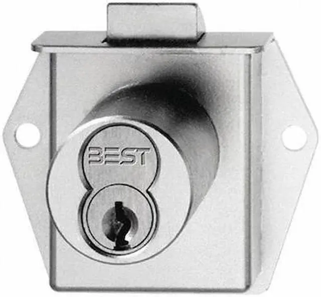 Main image of BEST 5L7ML2606 Latchbolt Cabinet Lock, Satin Brass, Number of Keys: 0