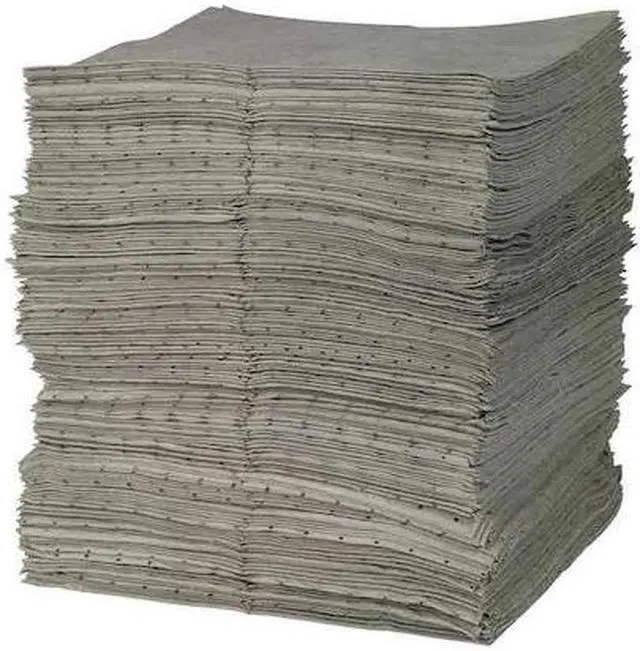 Alt view image 2 of 7 - BRADY BPU200 Sorbent Pad, 34 gal, 15 in x 17 in, Universal, Gray, 200 PK