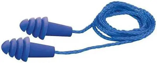 Alt view image 5 of 7 - DELTA PLUS EP-411 Quattro(TM) Reusable Rubber Vinyl Ear Plugs, Flanged Shape,