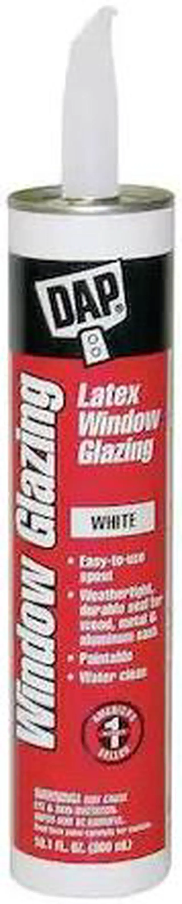 Alt view image 2 of 5 - DAP 12108 Acrylic Latex Sealant, 10 oz, Cartridge, White, Acrylic Latex Base,