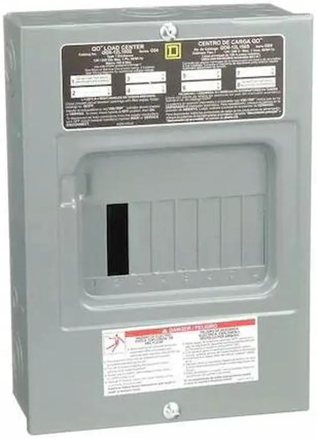 Alt view image 3 of 3 - Load Center, Main Lug, 100 Amps, 120/240VAC Voltage, Number of Spaces: 6