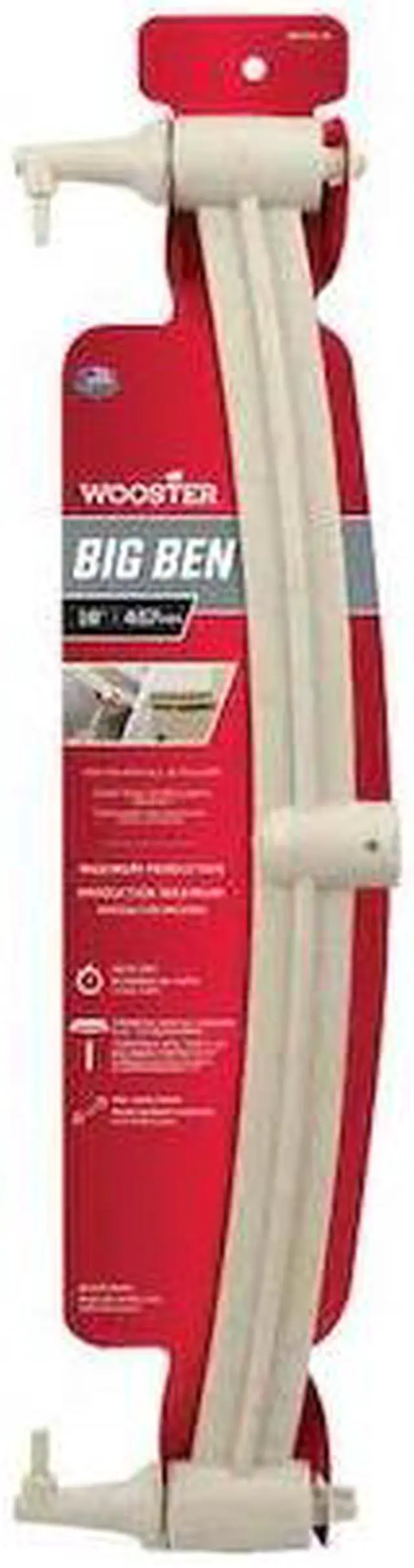 Alt view image 3 of 8 - WOOSTER BR045-18 Paint Roller Frame, Yoke, Polypropylene Handle, 18" Rollers