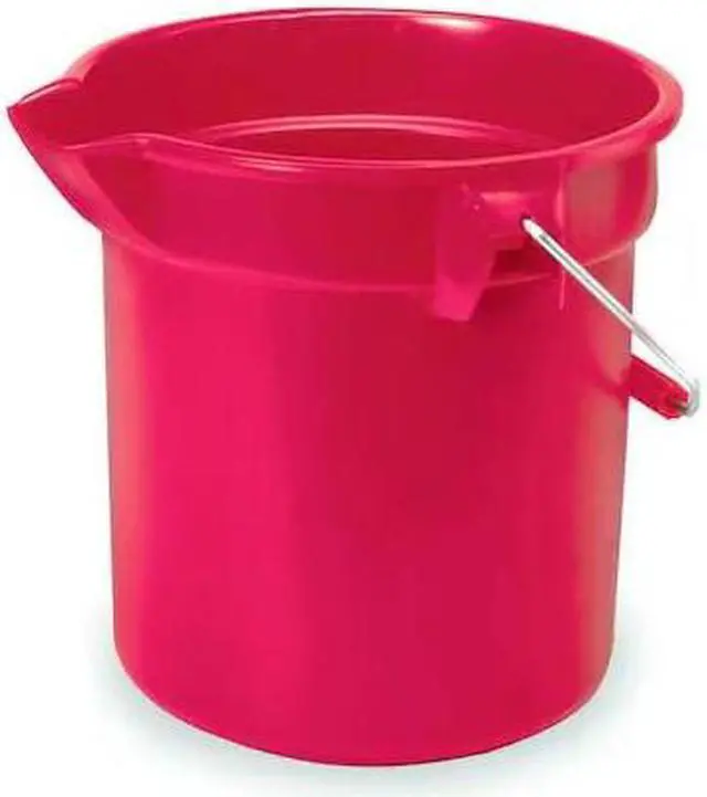 Main image of RUBBERMAID COMMERCIAL FG261400RED 3 1/2 gal Round Bucket, 11-1/4 in H, 12 in