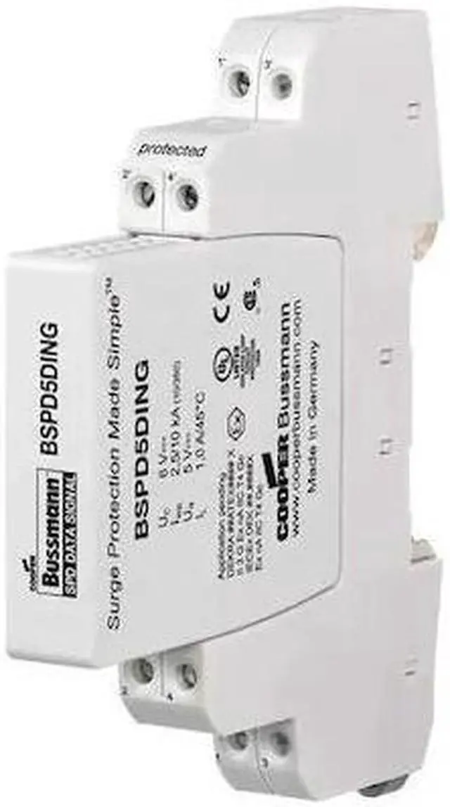 Main image of EATON BUSSMANN BSPD24DING Surge Protection Device, 1 Phase, 24V, 4 Poles, 4
