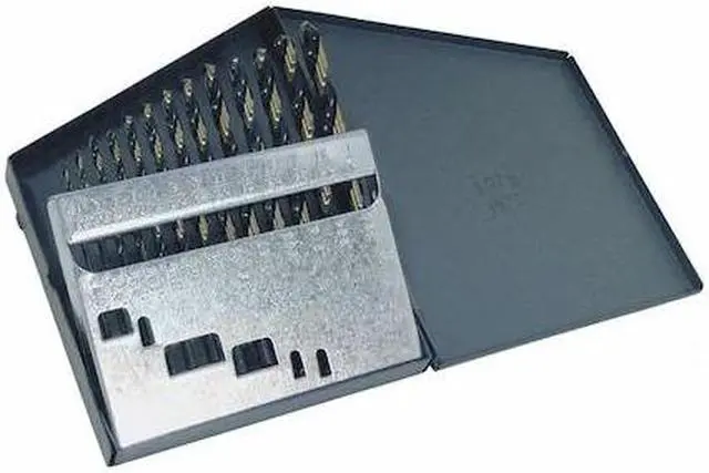 Main image of CLE-LINE C18123 13PC 135 Degree Heavy-Duty Jobber Drill Set Cle-Line 1878 Black